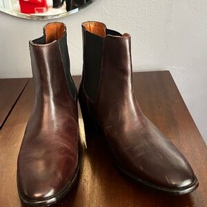 Frye Women's Dark Brown Leather Ankle Boots